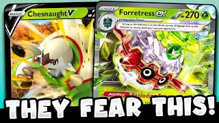 Chenaught V Does SERIOUS DAMAGE When Turbo Charged by Forretress ex!