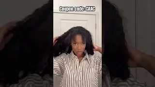 Leave Out Blended Natural🤩Invisible Hairline | Raw Burmese Curly Half Wig Ft.#ulahair