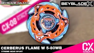 An&aacute;lise CX-08 01 CERBERUS FLAME W 5-80WB [Beyblade X]