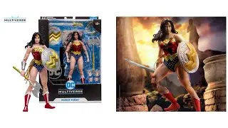 in hand MCFARLANE Classic wonder woman collectors edition figure.