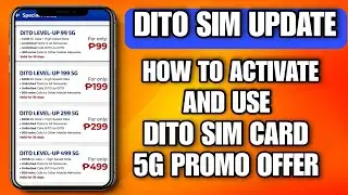PAANO GAMITIN ANG 5G PROMO OFFER NI DITO SIM CARD | PAANO BA TUTORIAL?