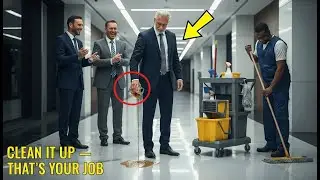 Billionaire Humiliated a Janitor in Front of His Son&hellip; 25 Years Later, The Son Bought His Company for