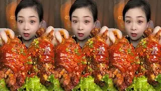 CHINESE PORK PIG ELBOW MEAT EATING ASMR | MUKBANG | 😋😋