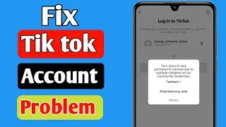 Tik Tok login problem Recover Tik Tok password 2024