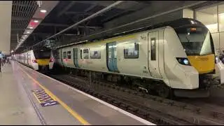 Trains At London St Pancras International Thameslink Core 13/04/21