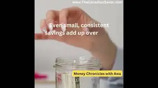 Small consistent savings add up overtime #savemoney #savings #finance #canada #foryou #follow #like