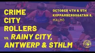 Crime City Rollers A vs Stockholm Roller Derby A - 5/10-25
