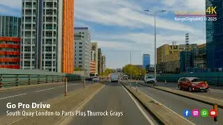 South Quay London to Parts Plus Thurrock Grays GoPro Drive