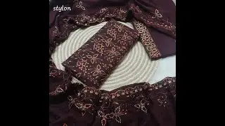 Wine Color Cotton Party Dress