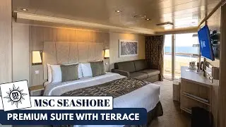 MSC Seashore | Aurea Premium Suite with Terrace Full Walkthrough Tour | 2024 | 4K