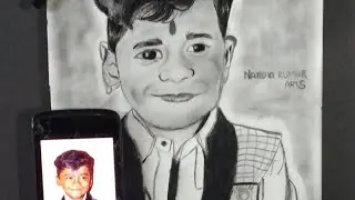 how to make face realistic drawing/face realistic drawing #nandakumararts#shading