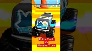 🚓 Police Truck Vs Monster Truck 🚛 #gameplay #gamingshorts #monstertruckracing #shortsfeed #gaming