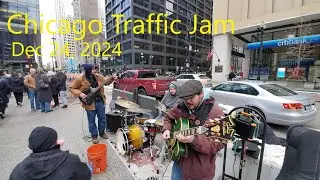 The Chicago Traffic Jam Band in downtown #Chicago #Illinois #USA (Dec 24 , 2024)
