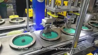 iSharp High efficiency Double head cutting disc making machine only making 100-125mm cutting disc