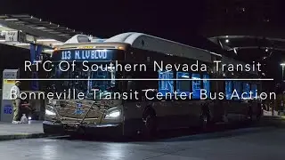 RTC Southern Nevada Bonneville Transportation Center Bus Action.