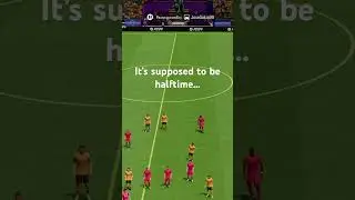 My EA FC 24 Rivals game glitched and I was stuck at halftime 🫠