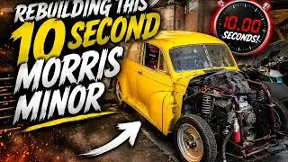 Morris minor drag car - not see the light of day for 15 years.