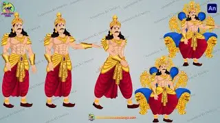 2D Raja Character with Royal| Animation Ki Duniya | Professional Cartoon Asset| toonyug.com