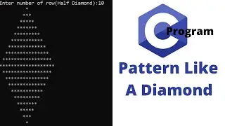 Write a program in C to display the pattern like a diamond || C programming tutorial