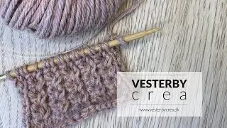 Struktur strik - 3 masker i r&aelig;kker