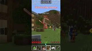 my friend glitched in our hardcore smp #minecraft #funny #gaming #heaven