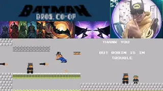 Batman Bros Co-Op Gameplay | Mario Bros Inspired Fan Game | Batman in mushroom kingdom