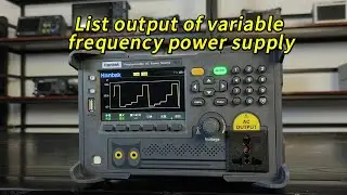 List output of variable frequency power supply.