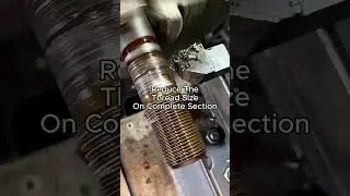 Reducing Thread Size - Completely Worn #lathe #tools #machine #manufacturing