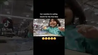 her reaction to eating mochi for the first time #shorts #hmong #food #kids #viral #viralshorts