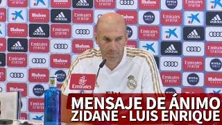 Zidane le envi&oacute; un mensaje de &aacute;nimo y cari&ntilde;o a Luis Enrique antes de la rueda de prensa | Diario AS