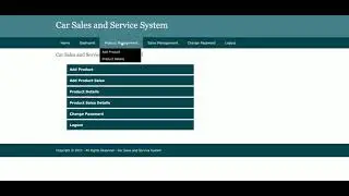 Python Django And MySQL Project on Car Sales And Service System