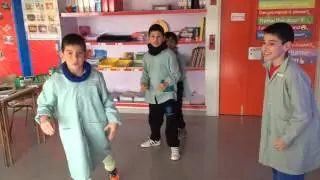 Adjectives game with Primary 3