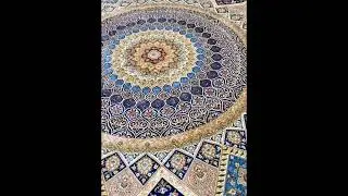 12x12ft handmade Persian silk round rug #rug #carpet