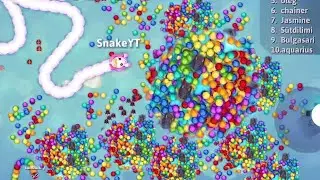 Snake.io little big snake rivals snake gameplay 💯🔥#snake #snakeio #freefire #pubg