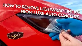 How to remove Luxe Auto Concepts tint kit - NO RESIDUE - Mustang Headlights