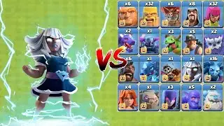 Max electro titan vs Max troops attack clashofclans game 