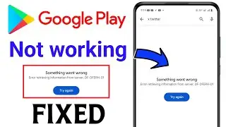  Play store Something went wrongError retrieving information from server. DF-DFERH-01Try again 
