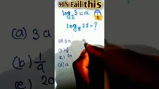 90% Fail This Log Problem 😱 | Can You Solve It? | Math Shorts #shorts #maths #educationshorts