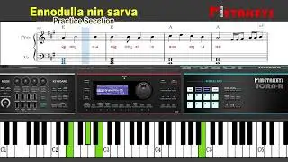 Ennodulla nin sarva| notes pdf #keyboardtutorials #pianonotes #metakeys #metaudio #christiansongs