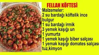 HARİKA FELLAH K&Ouml;FTESİ TARİFİ // HARİKA  BİR LEZZET SİZ HALA YAPMADINIZ MI?(MEATBALL)