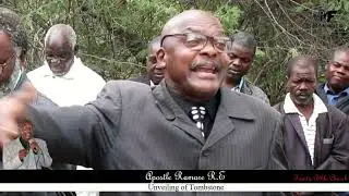 Apostle R.E Ramare_ Tombstone Unveiling