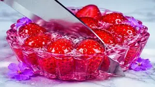 Which Glass Dessert Would You Cut First? 🍓🔪 Visual ASMR