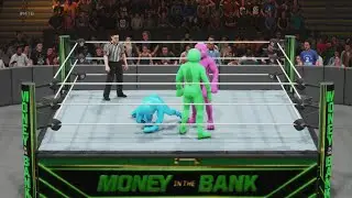 WWE 2K19 blue clues vs green puppy vs magenta