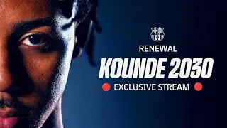 🔴 EXCLUSIVE LIVESTREAM: JULES KOUNDE signs his NEW CONTRACT for FC BARCELONA 📝🔵🔴