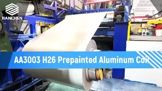 Prepainted aluminum coil in production