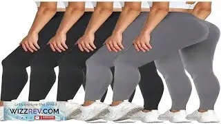 5pcs Women's High Waisted Leggings Soft High Bounce Yoga Leggings Solid Color Abdominal