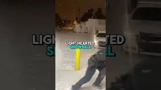 Memphis Cops Enjoy Hilarious Snowball Fight #shorts