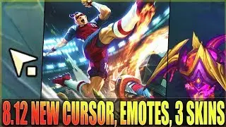 NEW CURSOR, ALL 3 NEW SKINS, EMOTE BUBBLES - Biggest Changes Patch 8.12 - League of Legends