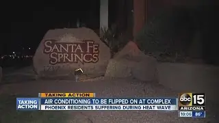 Air conditioning to be flipped on at Phoenix apartment complex