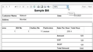 rdlc report in asp net c#|Rdlc Invoice Bill|RDCL Report|ASP.Net Rdlc Report